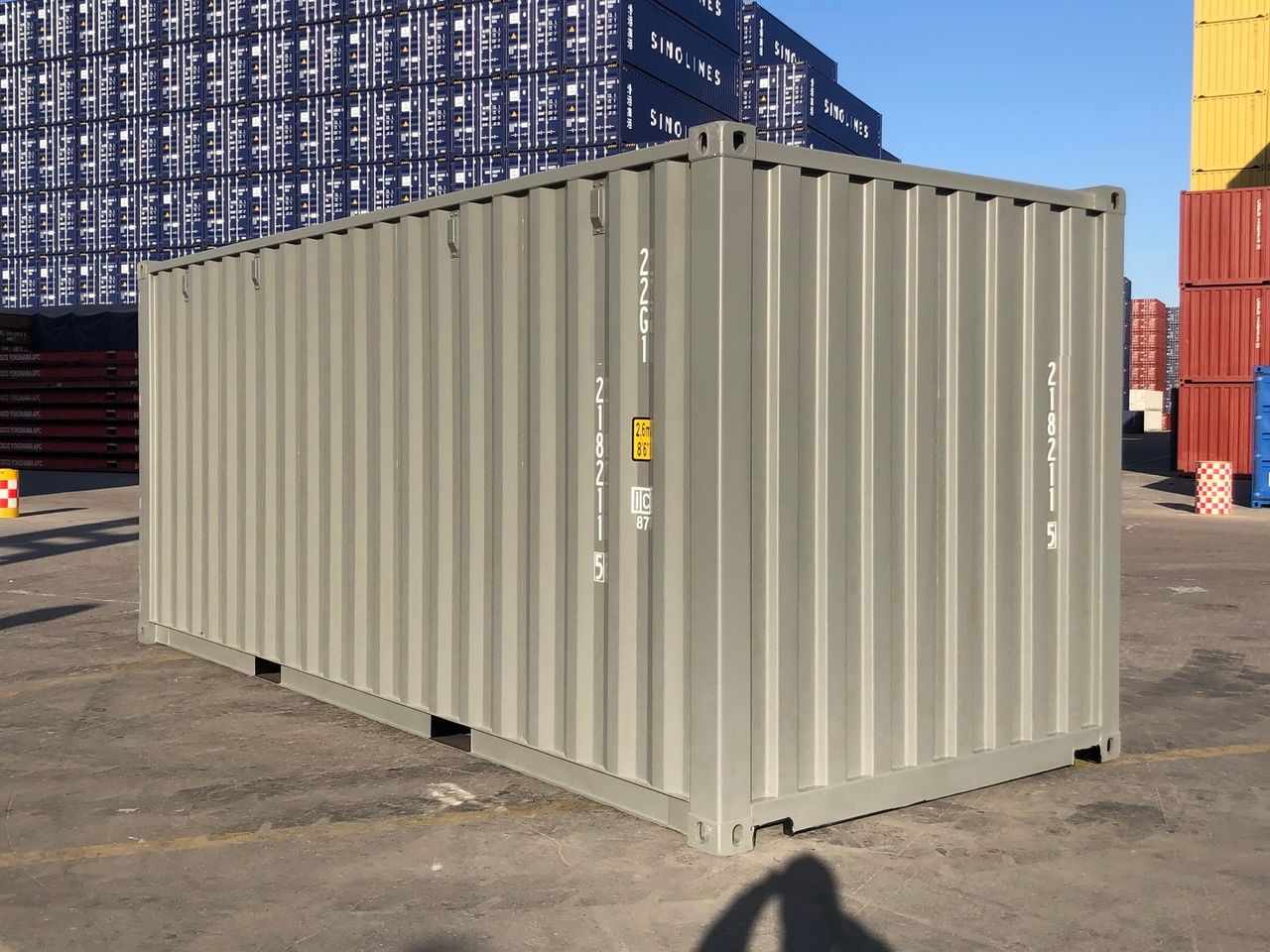 New Container  20 ft used One Way container in RAL7005